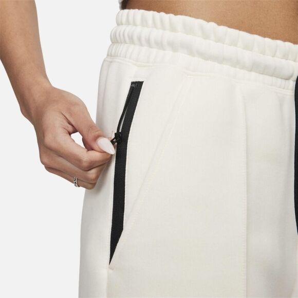 Nike Sportswear Tech Fleece Mid-Rise Joggers Ivory Women's Medium T FB8330-110 - Picture 10 of 14